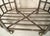 Brown Mid 20th Century Metal and Wood Rolling Bar Cart For Sale - Image 8 of 8