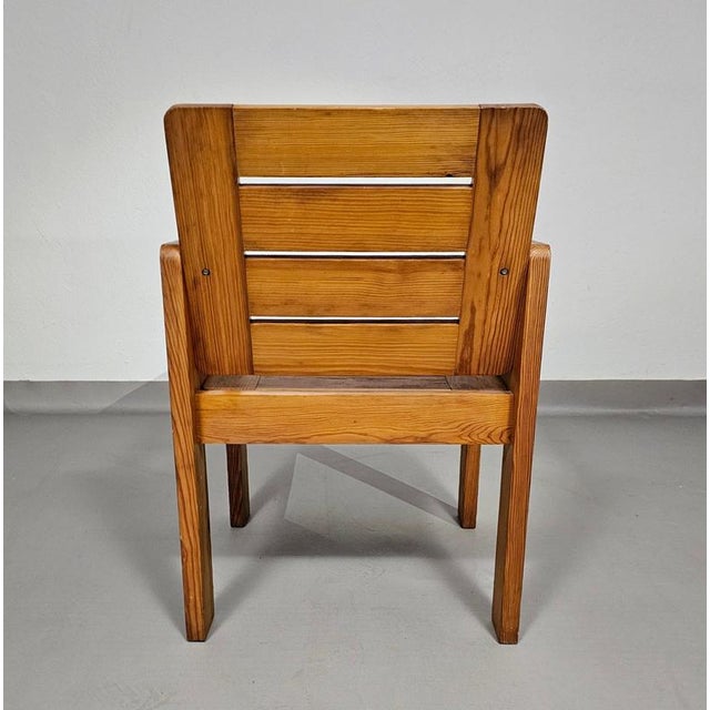 Pine Chair with Foldable Seat, 1970s For Sale - Image 12 of 18