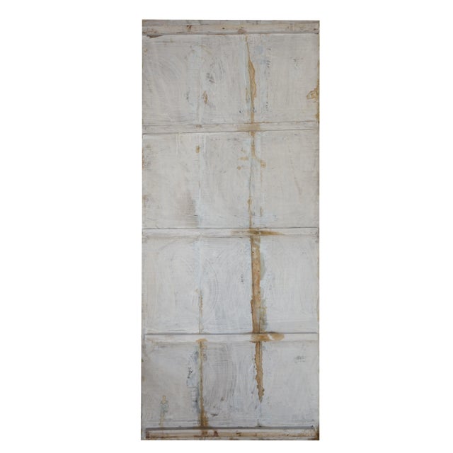 Mid-Century Modern Colorful Vintage Carved Buddha Panel Door – Handcrafted Wall Sculpture Art 83x36 For Sale - Image 3 of 5