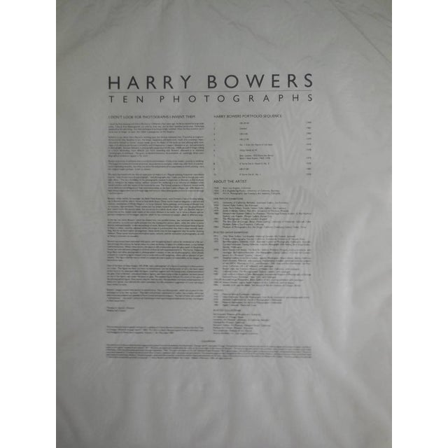 HARRY BOWERS T E N P H O T O G R A P H S I DON'T LOOK FOR PHOTOGRAPHS I INVENT THEM I recall my first meeting with Harry...