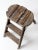 This vintage folding step ladder is a charming piece with a rustic patina. Its weathered wood and folk repairs tell a...