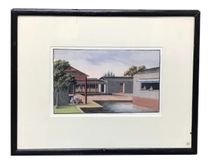 Antique Chinese Gouache Pith Painting