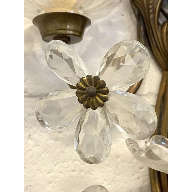 Vintage Sconces in Bronze and Glass, 1960s, Set of 2 For Sale - Image 6 of 12