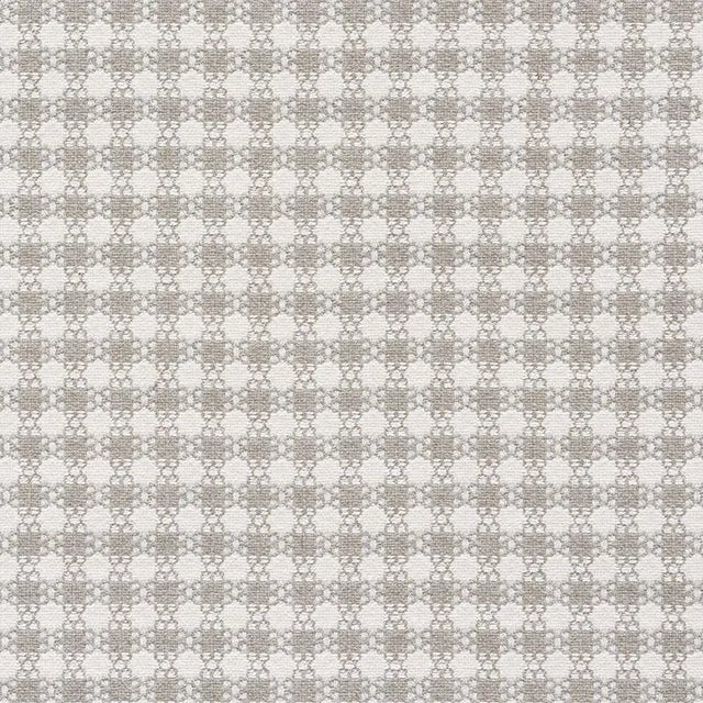 Sample - Schumacher Checkmate Fabric in Grey For Sale