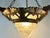 Art Deco 4-Light Chandelier in Glass and Metal, 1930s For Sale - Image 9 of 13