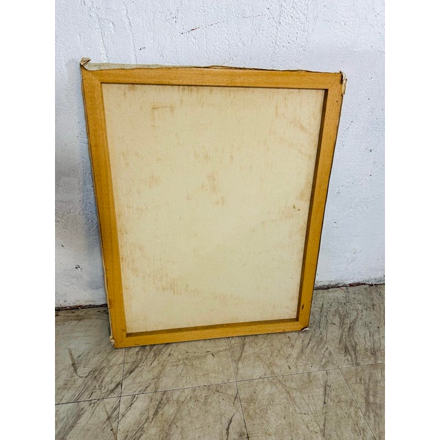 1960s Vintage Oil on Canvas Floral Painting For Sale - Image 5 of 8