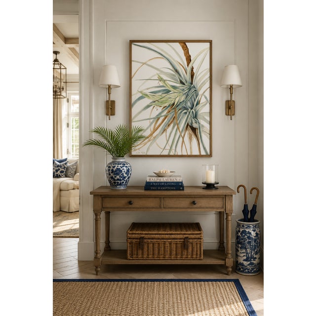 English Wild Pineapple, Vintage Botanical Art Print Reproduction, 16" X 24" For Sale - Image 3 of 9