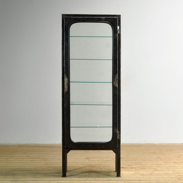 Vintage medicine cabinet from the 1970s, made in Hungary. This cabinet is a real eye-catcher thanks to its industrial...