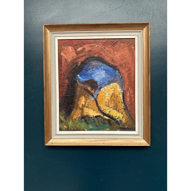 Allan Ingerson, Abstract Composition, 1960s, Oil on Panel, Framed For Sale - Image 4 of 8