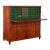 Original Painted Pine Secretary Bureau From Sweden, Dated 1847 For Sale
