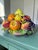 Vintage 20th Century Italian Majolica Ceramic Fruit Basket Centerpiece by Cottura For Sale - Image 4 of 14