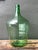 Mid-Century Modern Vintage Green Glass Demijohn Bottle For Sale - Image 3 of 14