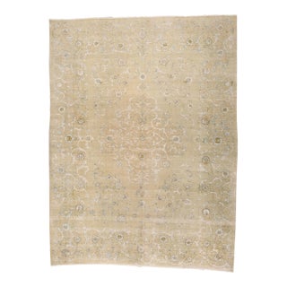 Vintage Persian Kashan Rug - 10'02 X 13'03 For Sale