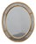 Mid-Century Gilt Oval Mirror from Deknudt, Belgium, 1980s For Sale