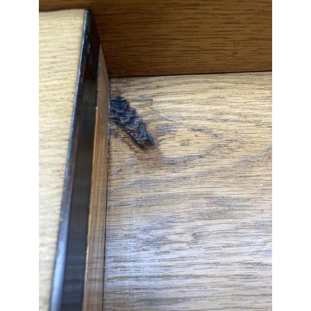 Dutch Art Deco Oak and Glass Buffet or Bar Cabinet, 1930s For Sale - Image 11 of 12