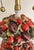 Red Vintage Italian Made Porcelain Three Tier Fruit Platter Large Lamp For Sale - Image 8 of 12