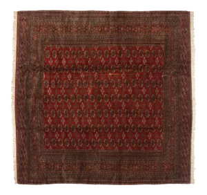 Vintage Fine Bokhara Square Rug - 12' X 12'6"
