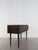 Scandinavian midcentury modern design dark wood night stand or little chest of drawers with two chests designed by Arne...