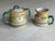 Farmhouse Vietri Solimene Positano Yellow Bird Chicken Sugar Bowl and Creamer Set For Sale - Image 3 of 11