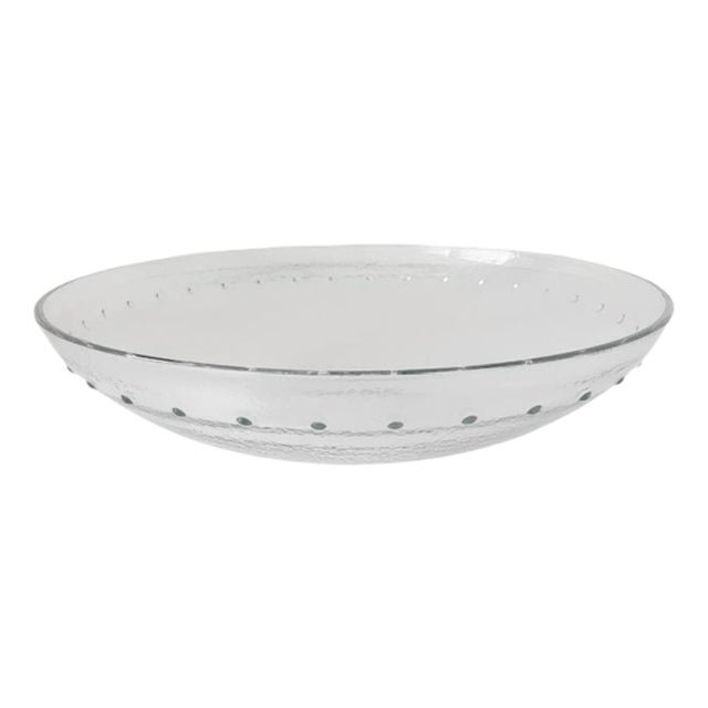 Clear Glass Bowl with Decorative Knobs from Kosta Boda, 1980s For Sale