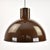 Mid 20th Century Midi Bunker Fog & Mørup Pendant Light by Jo Hammerborg in Chocolate Brown For Sale - Image 15 of 17