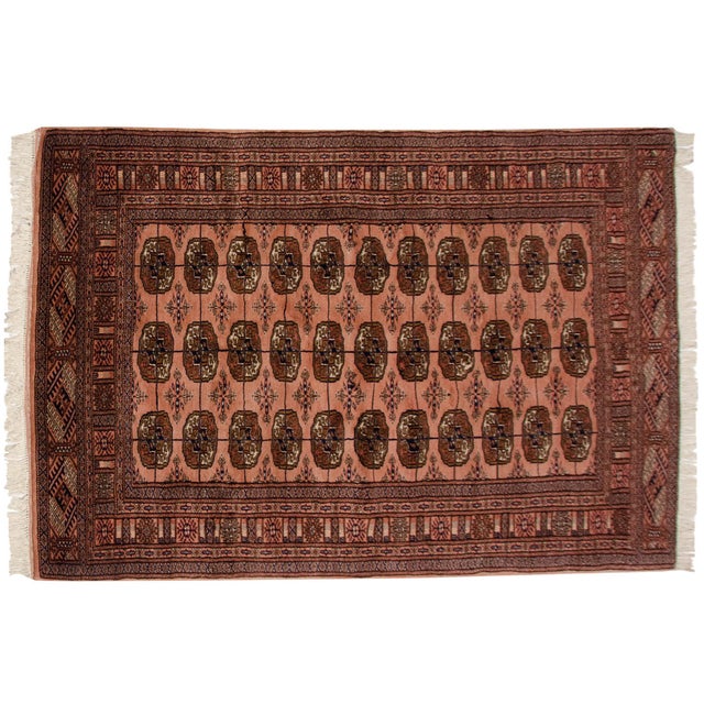 :: Extremely detailed repeating multi-column and row gul medallions in a tight and fine weave. Amazing splendor in the...