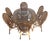 Vintage Bamboo and Rattan Dining Set-6 Chairs For Sale