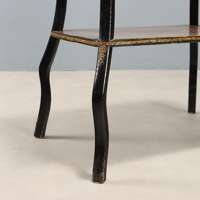 Brown Antique Sewing Table in Wood, 19th Century For Sale - Image 8 of 12