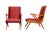 Organic Shape Rock & Roll Lounge Chair with New Red Polka Dot Upholstery, 1950s For Sale - Image 4 of 14