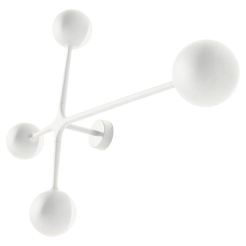 Dot Pattern White Light Applique 4 Spheres Lamp by Charles and Ray Eames for Cassina For Sale - Image 10 of 10