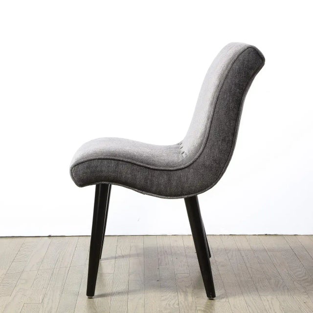 Art Deco Button Back Mohair Chair by Russel Wright for Conant Ball Company For Sale - Image 9 of 13
