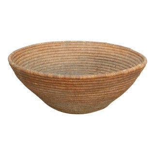 Primitive Oversize Sun-Baked Harvest Bowl For Sale