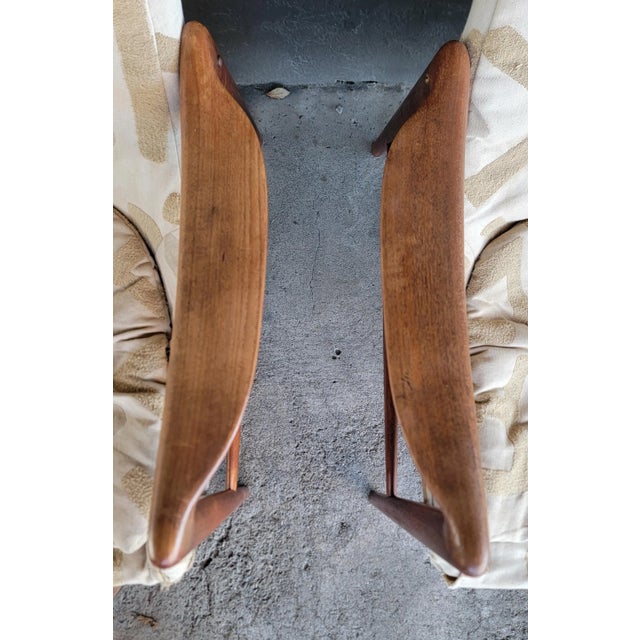 Pair Teak Danish Modern Lounge Chairs by Adopf Relling & Rolf Rastad For Sale - Image 9 of 11