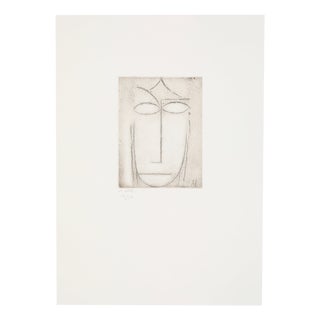 Alexej von Jawlensky, Kopf (Erstaunen), 1923/2014, Original Etching, Posthumous Limited Edition Print For Sale