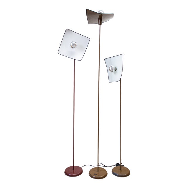 Vintage Floor Lamps from Selenova, 1970s, Set of 3 For Sale