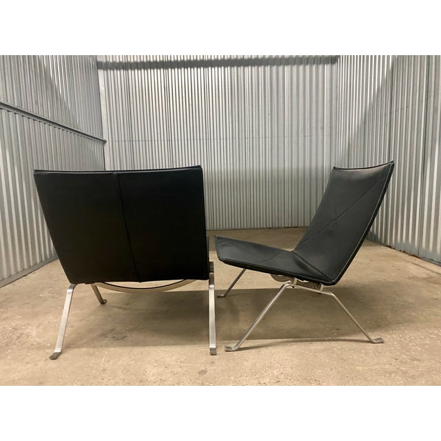Pk22 Lounge Chairs Designed by Poul Kjaerholm From Fritz Hanzen . For Sale - Image 9 of 14