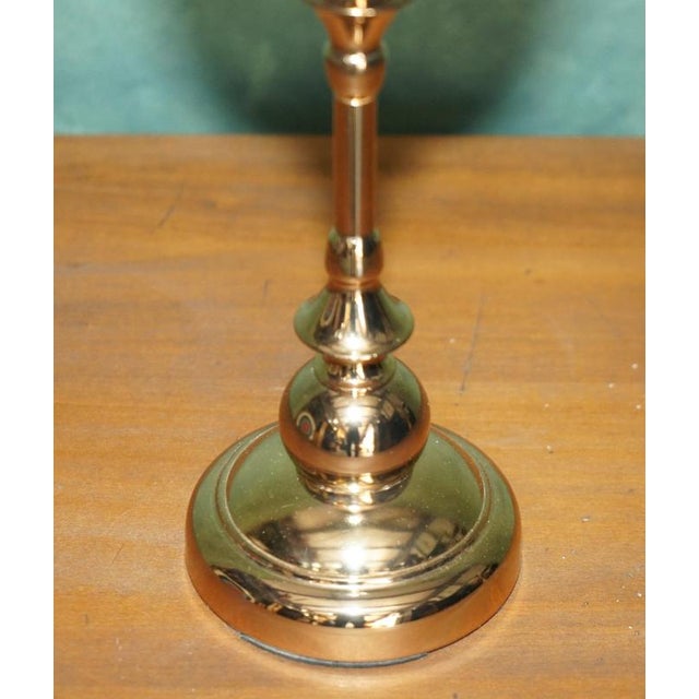 Brass Finish an Glass Candleholders, Set of 4 For Sale - Image 15 of 17