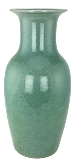 Ming Dynasty Jade Green Celadon Floor Vase
