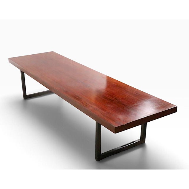 Wood Mid Century Rosewood Coffee Table by Milo Baughman C. 1950/60’s For Sale - Image 7 of 16