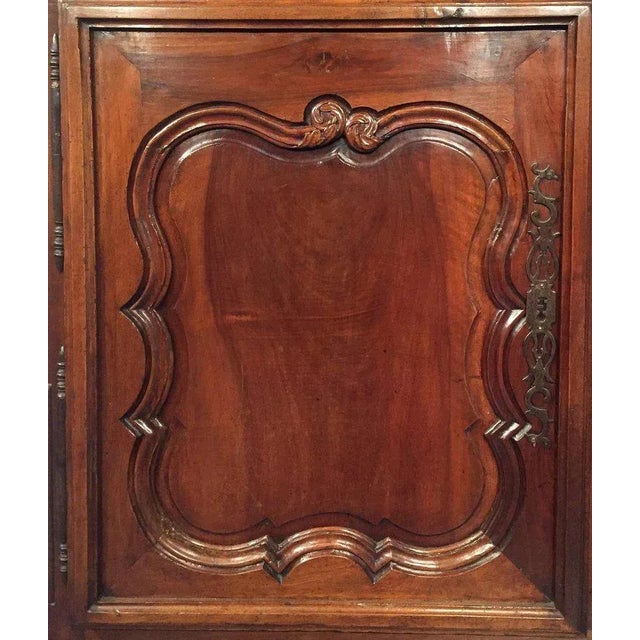 Antique French Louis XV Style Walnut Sideboard with Plate Rack, 1780s For Sale - Image 6 of 10