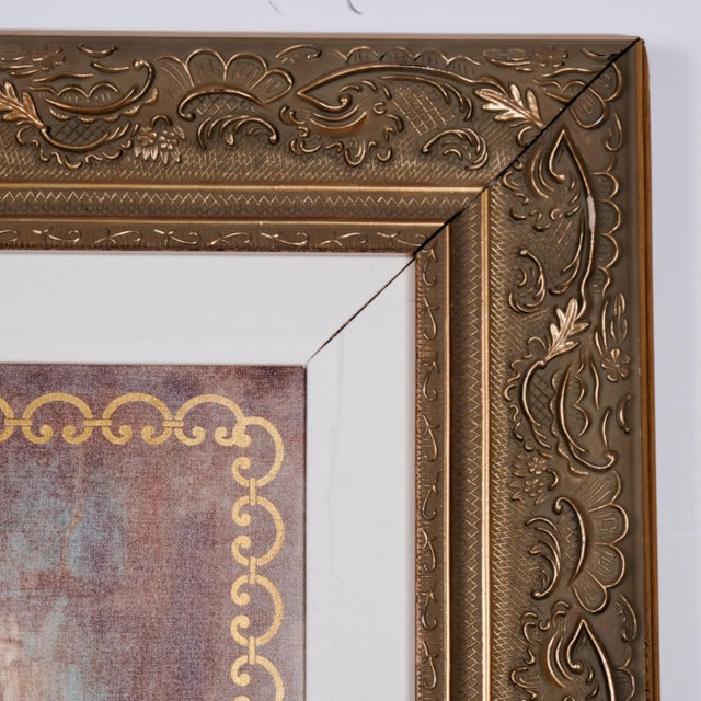 2000 - 2009 2006 Tomasz Rut "Victoris" Hand Signed & Numbered Limited Edition 177/350 Hand Embellished Giclée Neoclassical Matte and Gilded Frame For Sale - Image 5 of 7