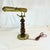 1940s Arts & Crafts Walnut and Brass Desk Lamp, Dual Socket. For Sale - Image 6 of 12