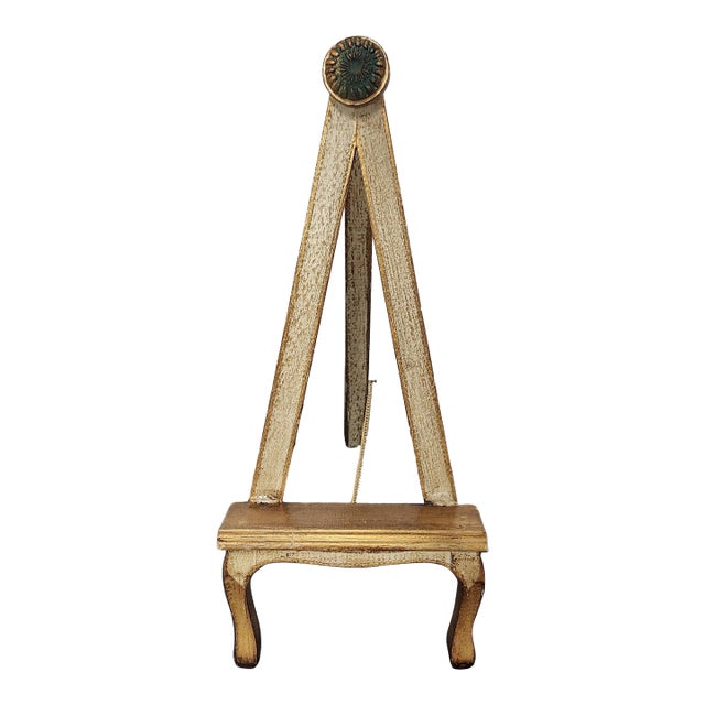 Vintage Florentine Gold Gilt Taletop Easel Display Art Prints Frames For Sale