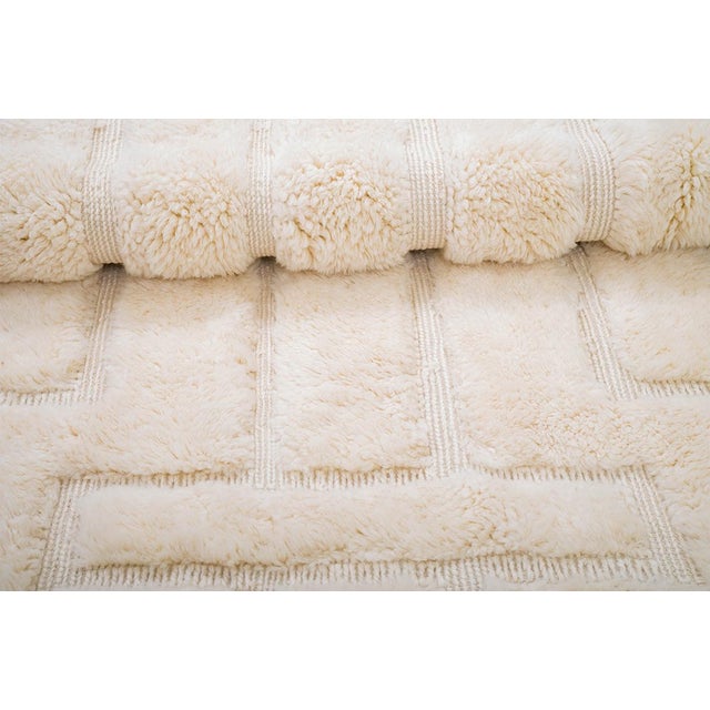 2020s Layered Geometric Hand-Knotted Oversize Wool Rug | 13'6" X 9'1" | One of a Kind For Sale - Image 5 of 10