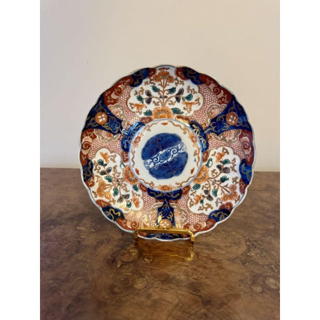 Antique Japnese Imari Plates, 1900s, Set of 5 For Sale - Image 4 of 7