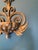 Italian Vintage Cast Iron Fleur-De-Lis Wall Planter With Scrollwork For Sale - Image 3 of 12