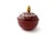 1940s Signed Vintage Suisse Langenthal Oxblood Porcelain Lidded Trinket Box With Gold Finial For Sale - Image 5 of 10
