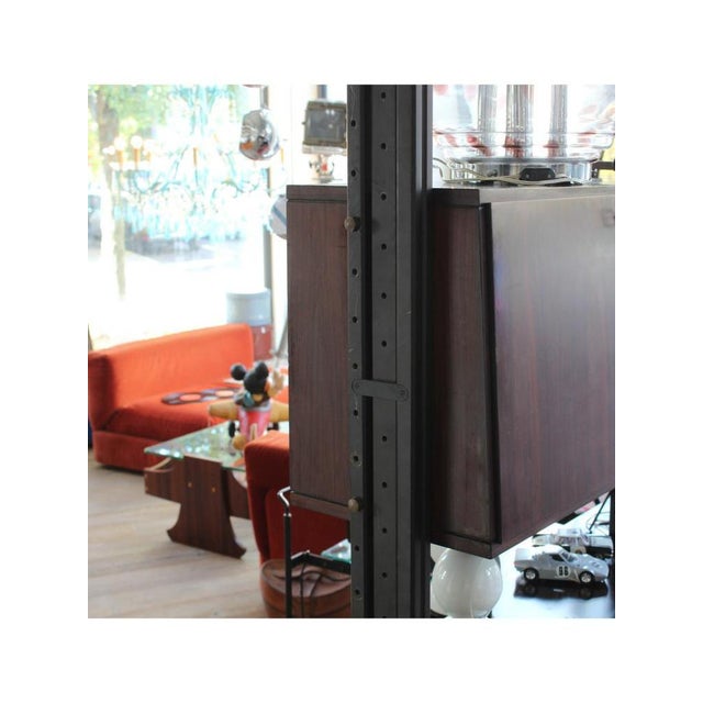 Wood Luigi Room Divider Bookcase, Italy, 1960s For Sale - Image 7 of 15