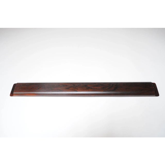 Wood Sculptural Mid-Century Modern Elongated Rosewood Tray For Sale - Image 7 of 12