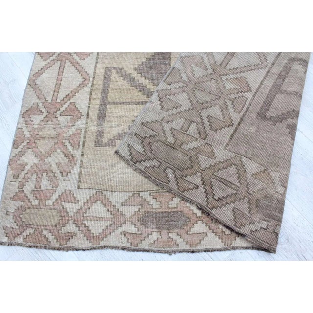 Brown Hand Knotted Vintage Turkish - 61" X 149" For Sale - Image 9 of 10